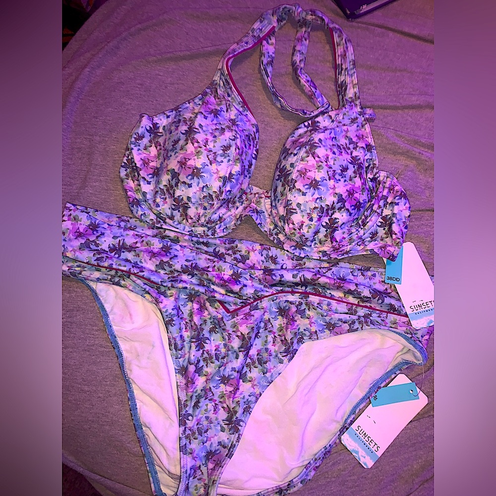 Swimsuit Matching Floral 2piece